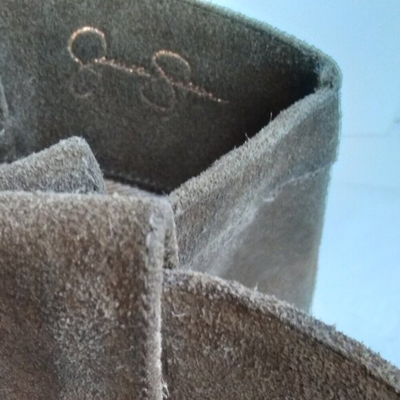 Jessica Simpson Brown Suede Western Midcalf Boots Super Cute!! Sz 7.5 - Picture 11 of 13
